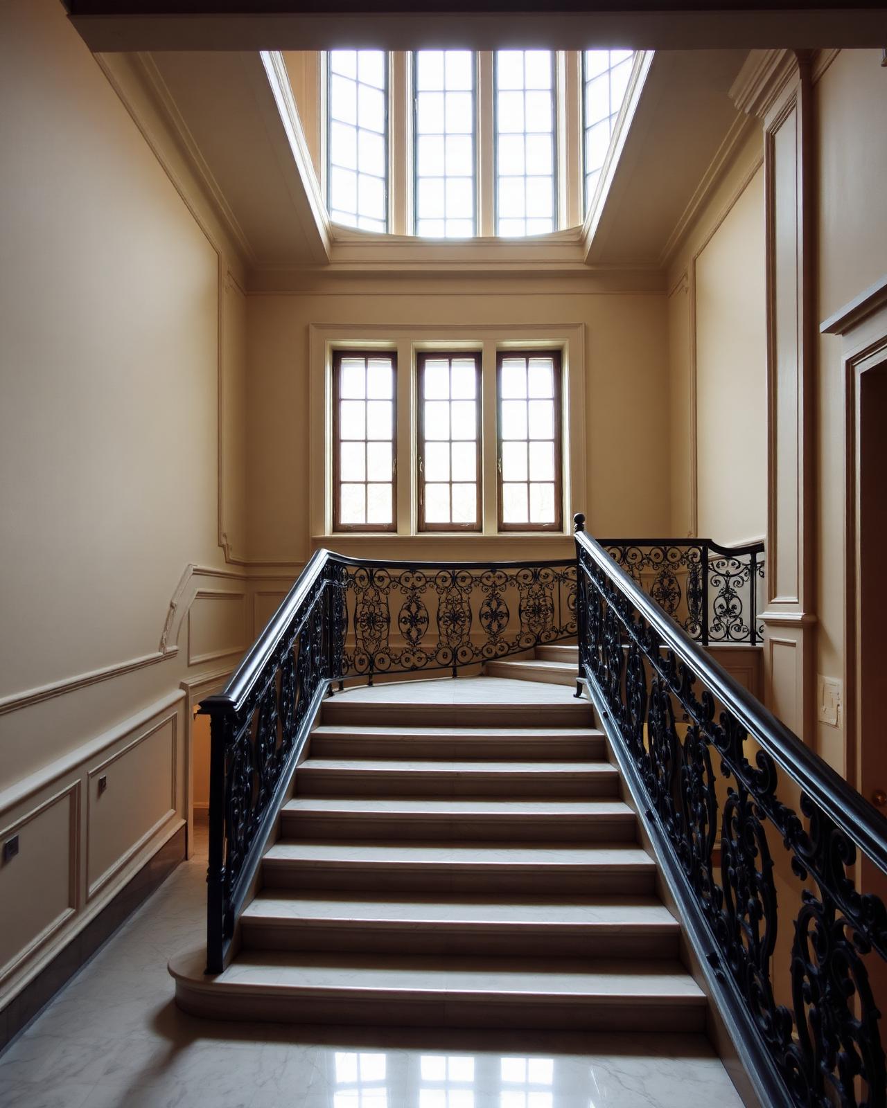 Treppenhaus eines Berliner Altbaus in der Hausverwaltung